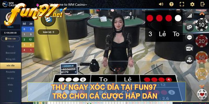 Thử Ngay Xóc Đĩa Tại Fun97 - Trò Chơi Cá Cược Hấp Dẫn